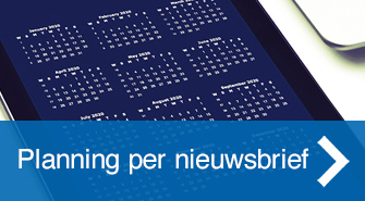 Beeldbanner planning nieuwsbrieven