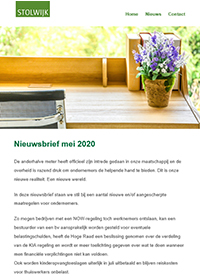 Voorbeeld digitale nieuwsbrief