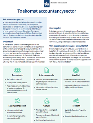 Factsheet maatregelen accountancy