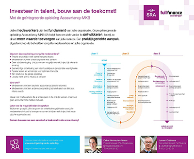 Flyer geïntegreerde opleiding kantoor