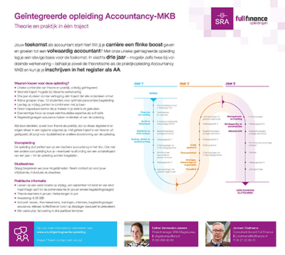 Flyer geïntegreerde opleiding student
