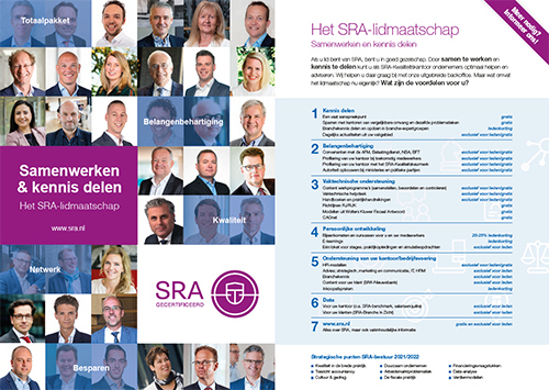 Flyer SRA-lidmaatschap