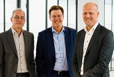 Dagelijks Bestuur Moore MKW. Vlnr Ton Rakke, Olaf ten Hoopen en Eric Hutten